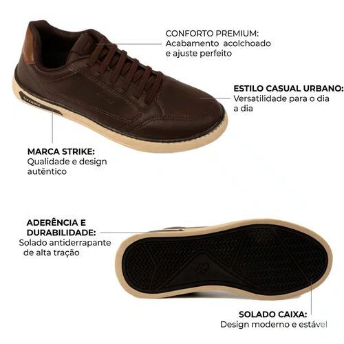 Tenis Strike Nitro Masculino Cafe