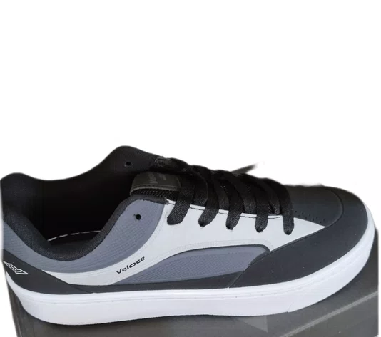 Tenis Veloce Casual Masculino Preto/Grafite