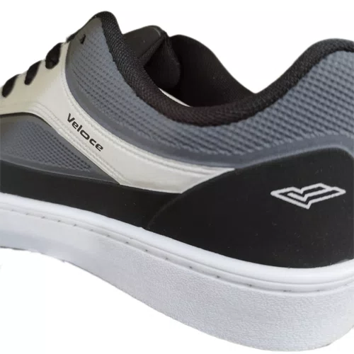 Tenis Veloce Casual Masculino Preto/Grafite