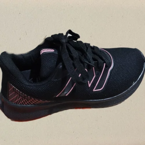 Tenis Vorax Esportivo Feminino Preto com Rosa