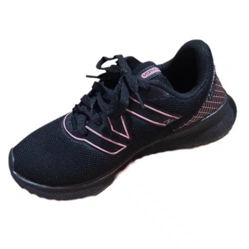 Tenis Vorax Esportivo Feminino Preto com Rosa