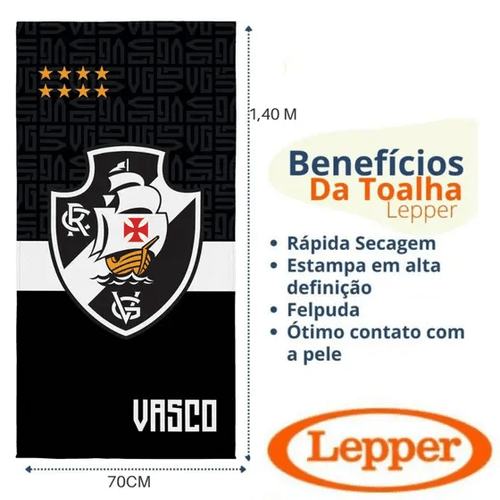 Toalha de Banho Aveludada do Vasco