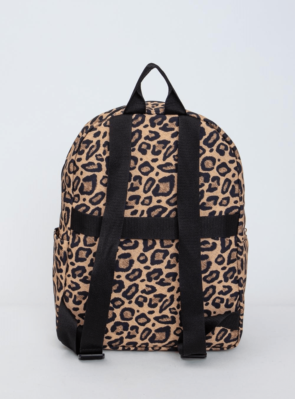 Mochila Petite Jolie Teen Onça Pj11055ii Acambamento Dos Ferragens Ouro Cor Marrom-claro Correia De Ombro Preto