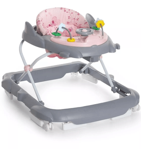 Andador Infantil Bebê Torino Galzerano Cinza/Rosa