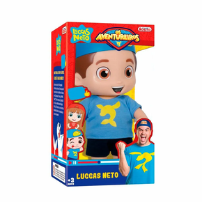 Boneco  Luccas Neto Arteiro Azul Original