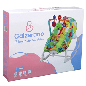Cadeirinha Bebê Descanso Balanço Musical Vibratória Reclinável Colorida Menino Menina Galzerano Nina 0 a 18kg Cadeira Infantil