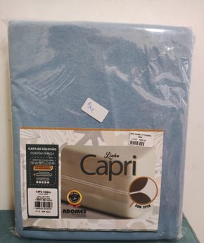 Capa Para Colchão Casal com Zíper Azul