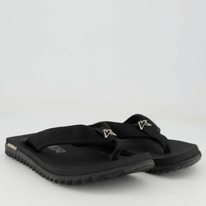 Chinelo Kenner Kivah Preto com Detalhe Dourado