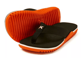 Chinelo Kenner Masculino Nk6 Pro Preto com Laranja