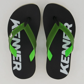 Chinelo Kenner Red Summer Masculino - Verde e Preto Solado EVA