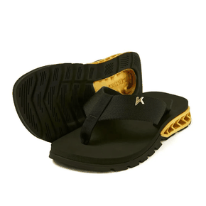 Chinelo Sandália Kenner Rakka DBU-02 - Preto com Dourado