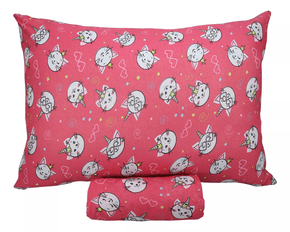 Jogo de Cama Solteiro Infantil - 2 peças Gatos Unicórnios