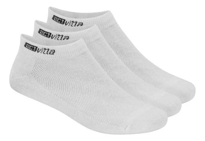 Kit Com 3 Meias Brancas Activitta Cano Curto Unissex 39/44