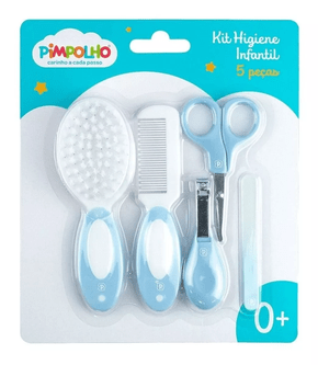 Kit Higiene Infantil 5 Peças Azul Pimpolho