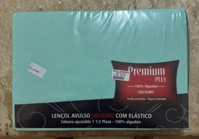 Lençol de Solteiro com Elastico Avulso Ciano