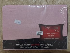 Lençol de Solteiro com Elastico Avulso Rosa bebe