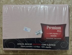 Lençol de Solteiro com Elastico Avulso Rosa Claro