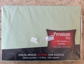 Lençol de Solteiro com Elastico Avulso Verde Limão