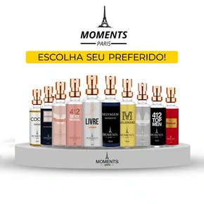 Mini Perfume de Bolsa Moments Paris Feminino 15ml Inspiração Importados Alta Fixação