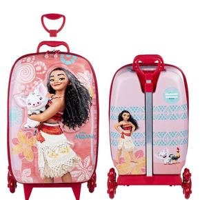 Mochila Infantil 3D Rodinha Tripla Diplomata Moana