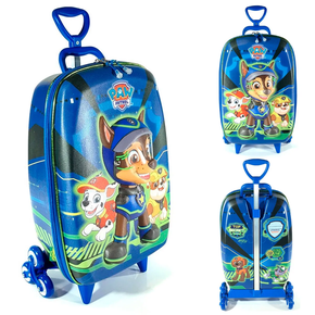 Mochila Infantil 3D Rodinha Tripla Diplomata Patrulha Canina Chase Spy