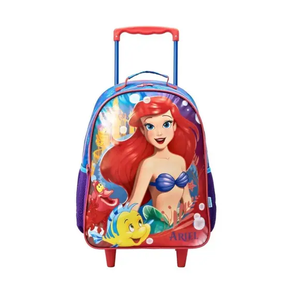 Mochila Infantil Ariel com Rodinhas