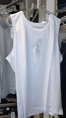 Regata Masculina Branca Algodão Pro Surf