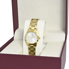 Relógio Champion Feminino Dourado com Strass