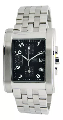 Relógio De Pulso Magnum Prata com Fundo Preto