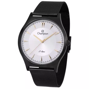 Relogio Masculino Champion Analogico Aço Inoxidavel Prata SLine Casual Original Resistente a Agua