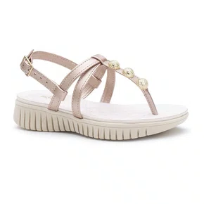 Sandália Infantil Mini Sua Cia Ouro Rose