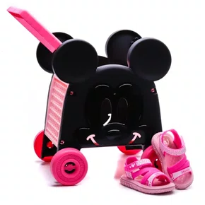 Sandalia Mickey Grendene Infantil Disney Baby Rosa + Brinquedo