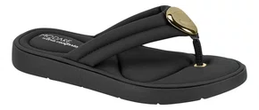Sandalia Modare Ultra Conforto Feminino Preto Nobuck