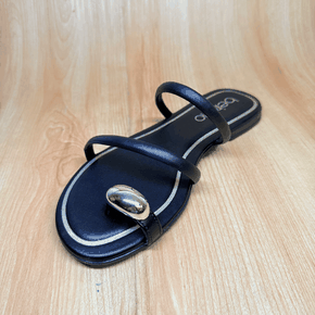 Sandalia Rasteira Preta Beira Rio