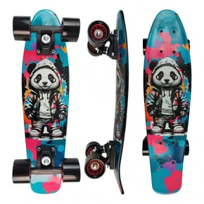 Skate Mini Cruiser - Estampa Both Sides (Panda)