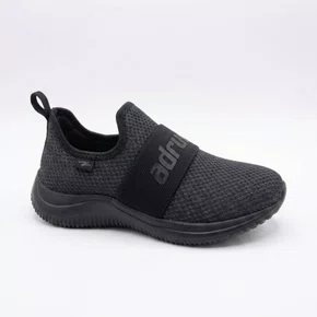 Tenis Adrun Slip On Fit Conforto Feminino Preto