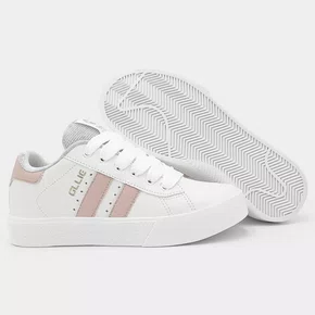 TÊNIS OLLIE SPACE 2 FEMININO CASUAL Branco com Rosa