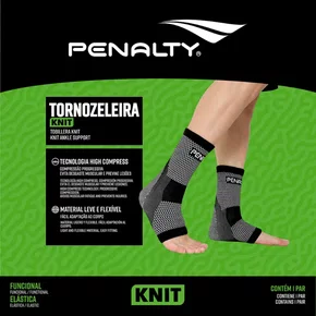 Tornozeleira Penalty Elastica Futebol Knit Xxiii