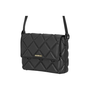 Bolsa Feminina Moleca Casual Alça Ajustavel Detalhe em Alto Relevo Preta