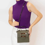 Bolsa Feminina Petite Jolie Alça Tiracolo e Ombro Verde Militar com Fivela Oncinha