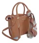 Bolsa Petite Jolie Love Nude Escuro Lenço Pj11352 Transversa