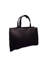 Bolsa SATCHEL Preta Media Matelasse com Alça Longa