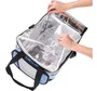 Bolsa Térmica Ice Cooler Dobrável 36L Com Divisória Cinza Mor