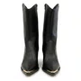 Bota Country Moleca Ana Castela Bico Fino Preto