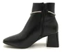 Bota Feminina Preto Cano Curto Tira Cristal Vizzano