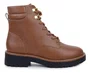 Bota Feminina Vizzano Coturno Cano Baixo Marrom