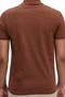 Camisa Polo Básica Masculina Ogochi Marrom