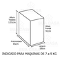 Capa Maquina de Lavar Roupas 7kg a 9kg material sintético Resistente Adomes