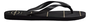 Chinelo Havaianas Color Essential Preto com Listras Brancas
