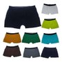 Kit 3 Cuecas Tamanho 14 Boxer Ogochi Infantil Em Malha Cores Sortidas